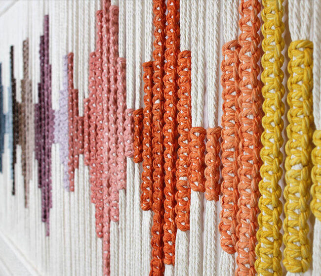 'SUENO' Modern Macrame Artwork - Image 3
