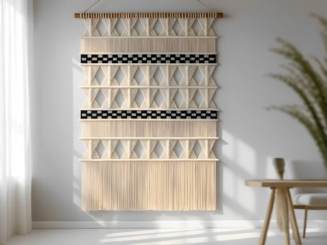 Large Natural Macrame Wall Hanging [SABBIA]