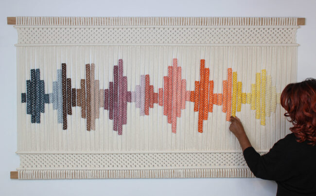 'SUENO' Modern Macrame Artwork - Image 6