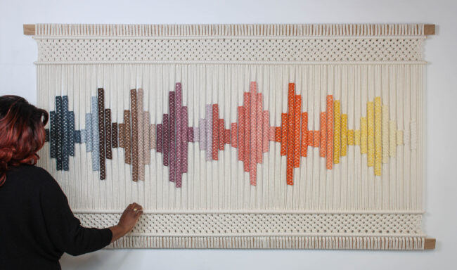 'SUENO' Modern Macrame Artwork - Image 8