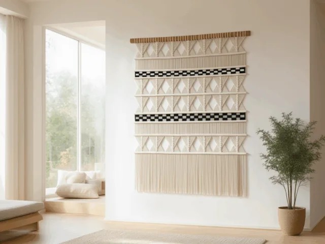 Large Natural Macrame Wall Hanging [SABBIA]