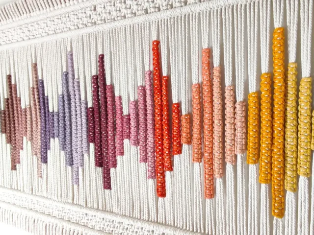 Macrame Fiber Art handmade by Sozarri Fiber Art UK